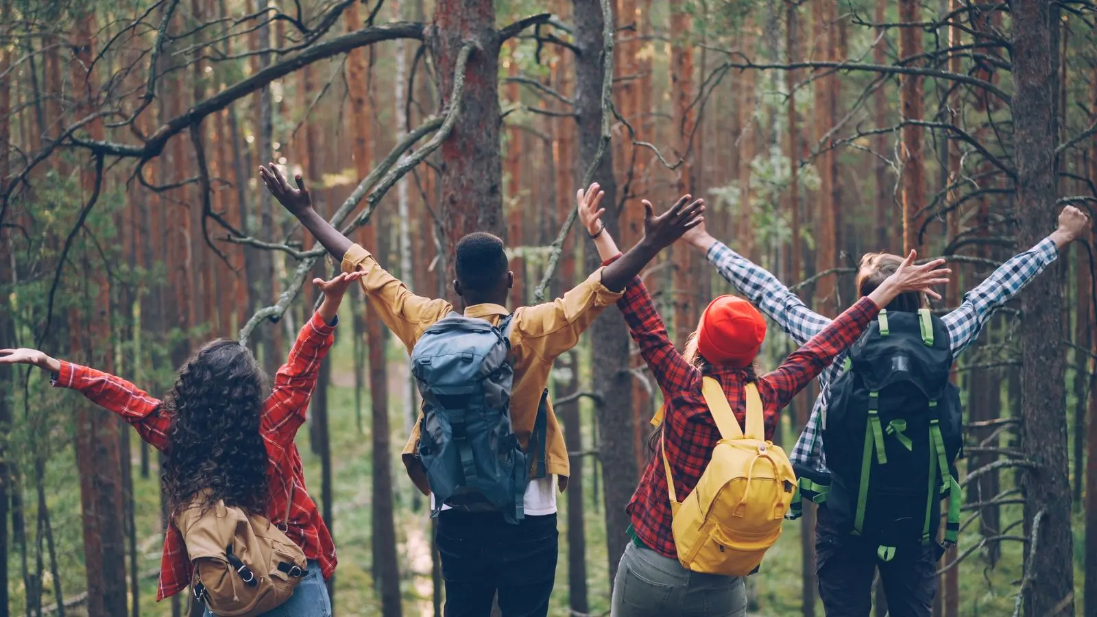 Wandergruppe unterwegs